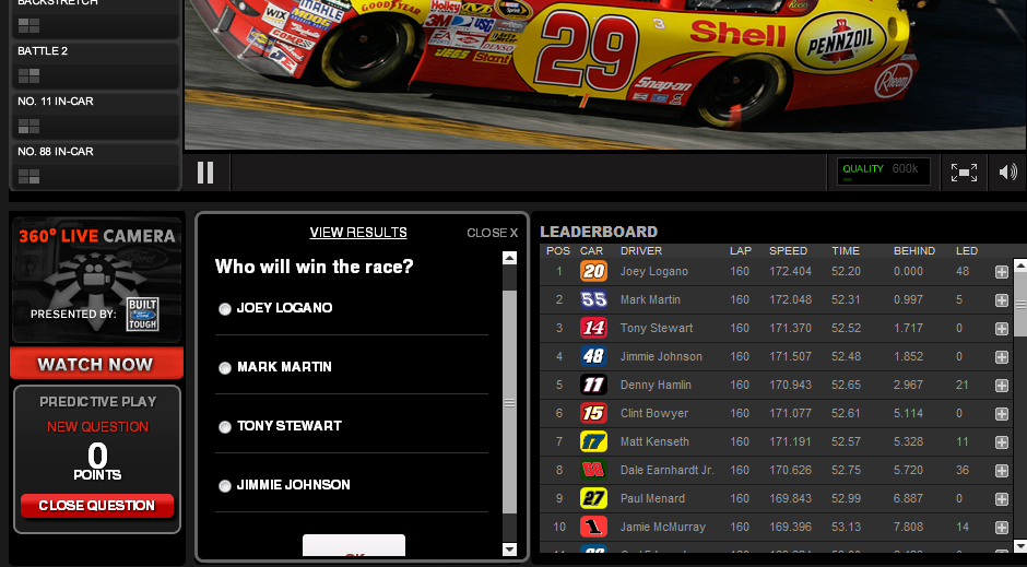 NASCAR RaceBuddy Live Apps