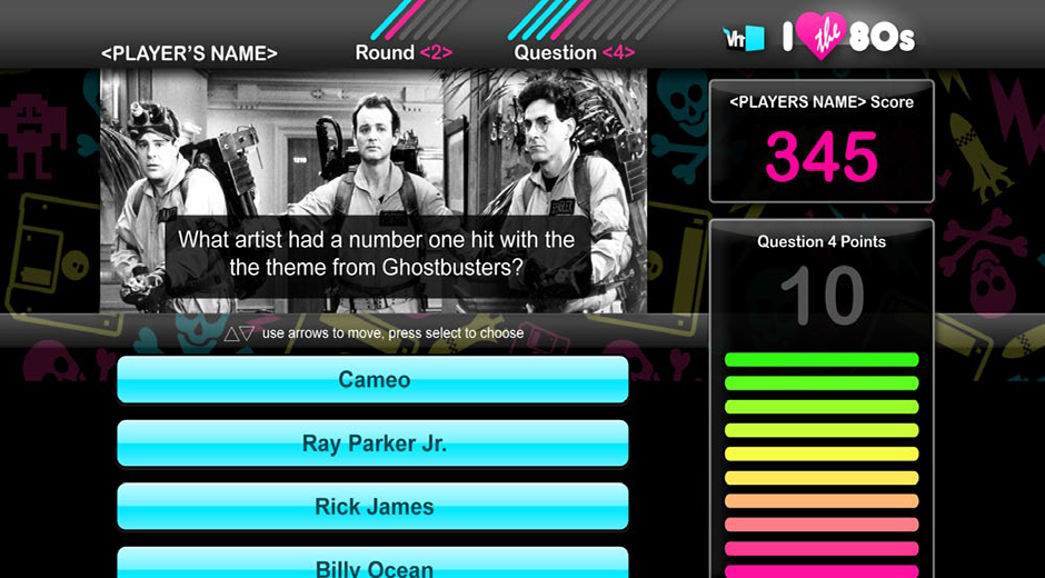 VH1 I Love The 80s TV Trivia Game