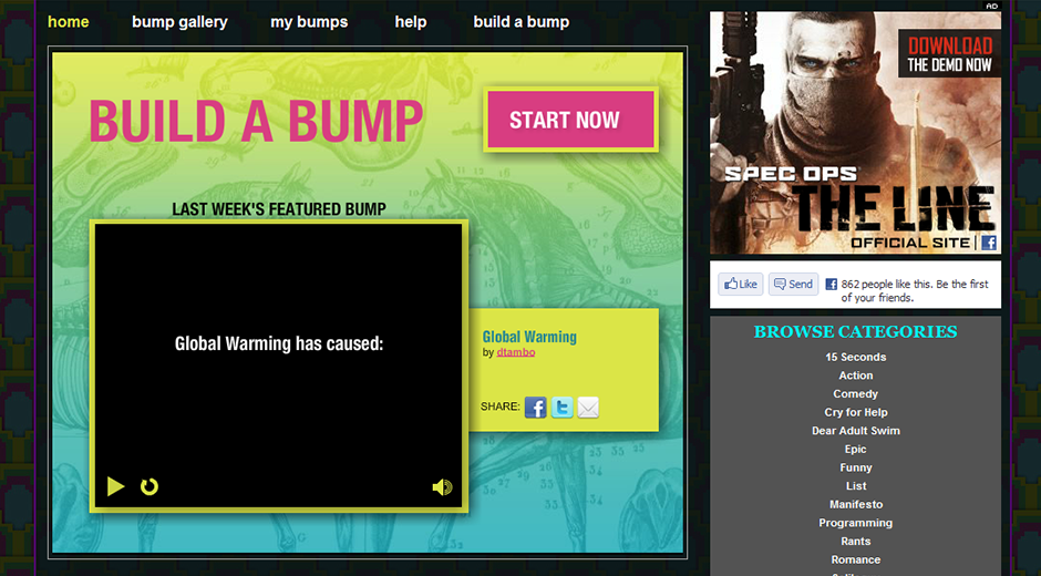 Adult Swim Bump Builder App - Image 1