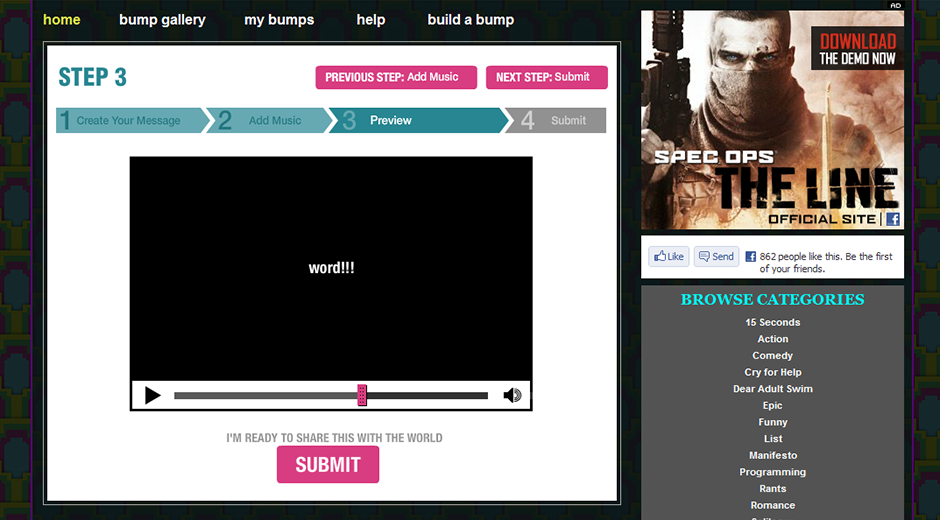 Adult Swim Bump Builder App - Image 5