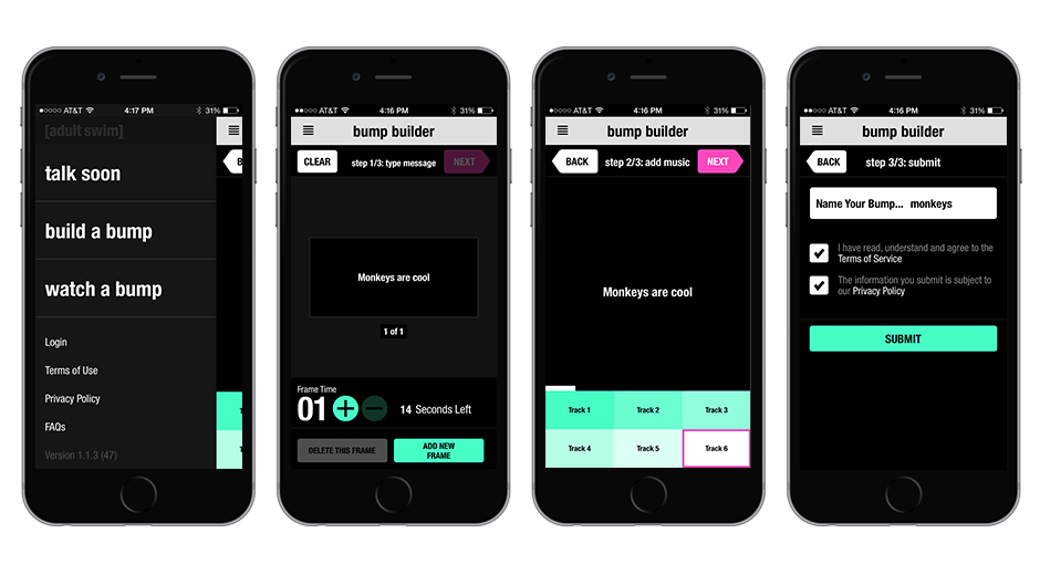 Adult Swim Bump Builder Mobile Apps - Image 2