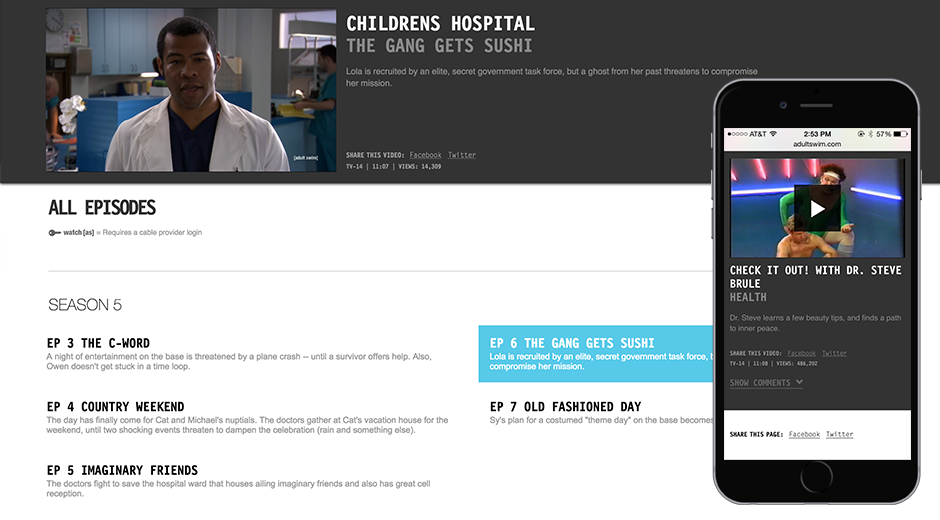 Adult Swim Video Section - Image 1