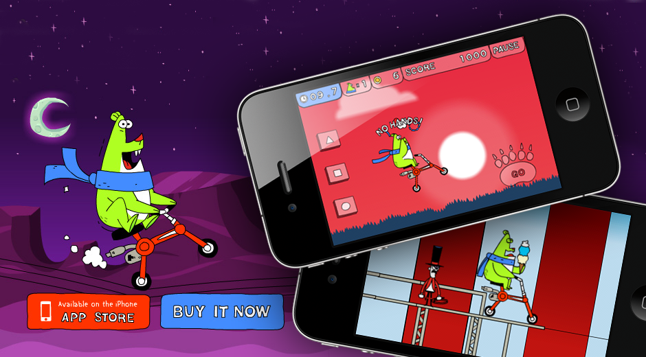 Bear on a Wire iPhone Game - Image 1