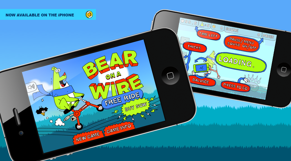 Bear on a Wire iPhone Game - Image 2