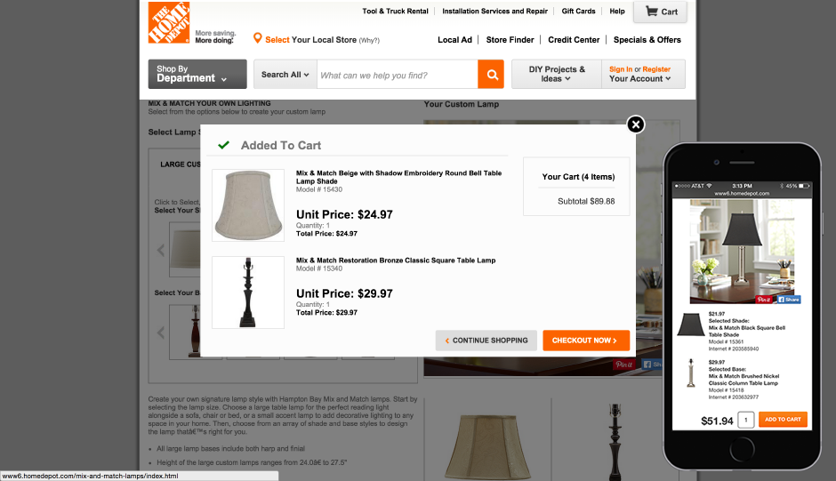 Home Depot Mix and Match Lamps - Image 2