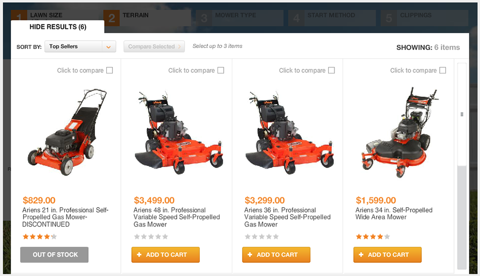 Home Depot Product Selector - Image 4