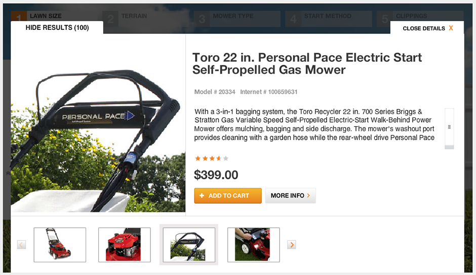 Home Depot Product Selector - Image 5