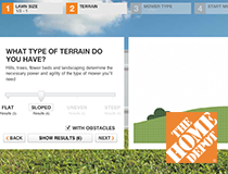 Home Depot Product Selector