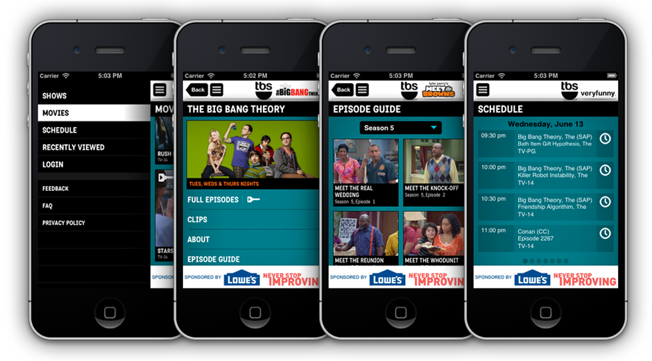 TNT & TBS 2.0 Mobile Apps - Image 2